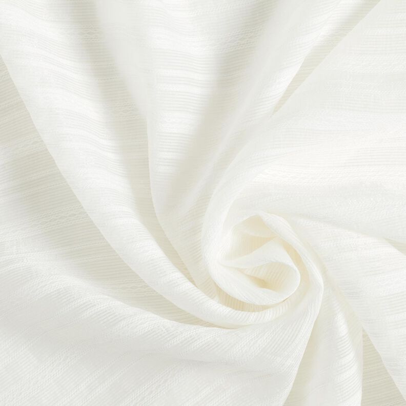 let blusestof med gennemsigtige striber – hvid,  image number 3