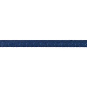 Elastisk indfatningsbånd Blonder [12 mm] – marineblå, 