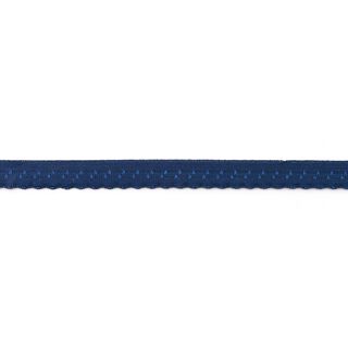 Elastisk indfatningsbånd Blonder [12 mm] – marineblå, 