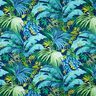 Halvpanama Indretningsstof Polinesia – blå/grøn,  thumbnail number 1