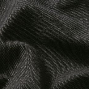 Dekorationsstof Canvas vokset – sort, 