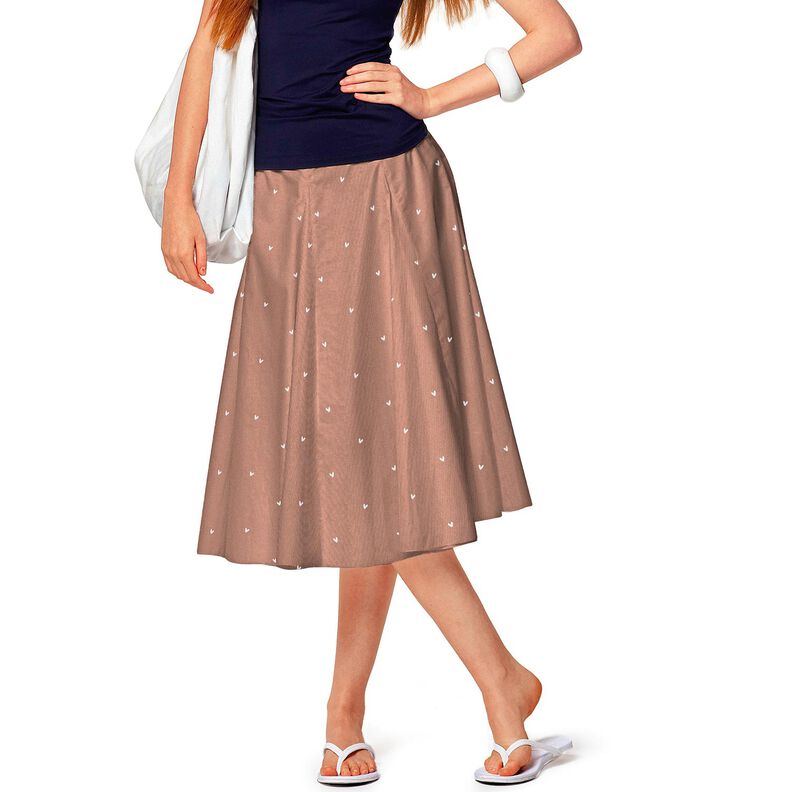 Bomuldspoplin fine hjerter – kobberfarvet,  image number 6