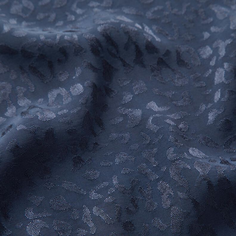 Viskosestof leomønster – natblå,  image number 3