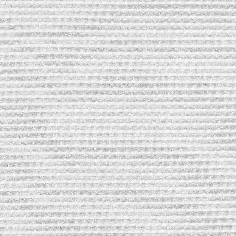 jersey smalle glitterstriber – hvid/sølv metallic,  image number 1