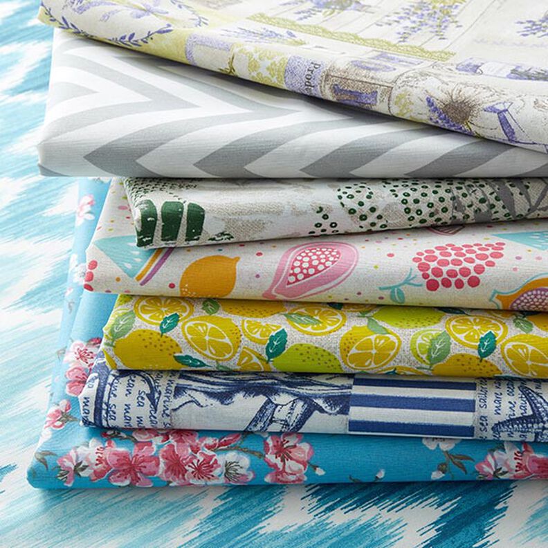 Voksdug, maritim – stålblå/natur,  image number 5