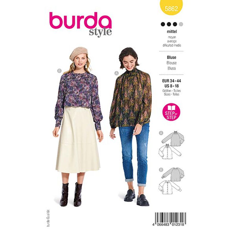 Bluse | Burda 5862 | 34-44,  image number 1