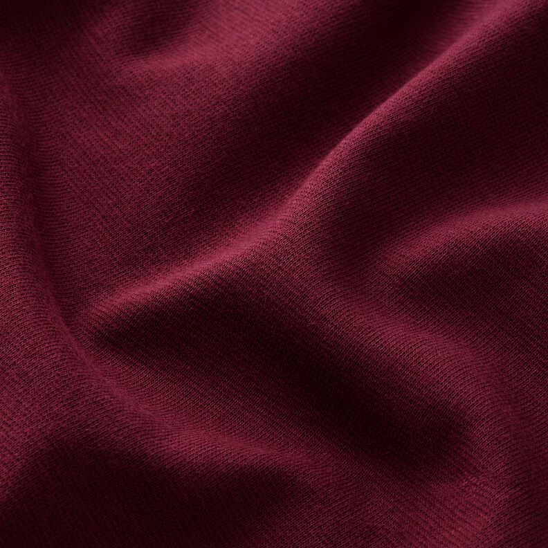 Rib stof ensfarvet – bordeaux,  image number 2