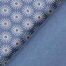 Bomuldsjersey skinne blomster – jeansblå,  thumbnail number 4