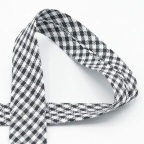 Skråbånd Vichy tern [20 mm] – sort, 