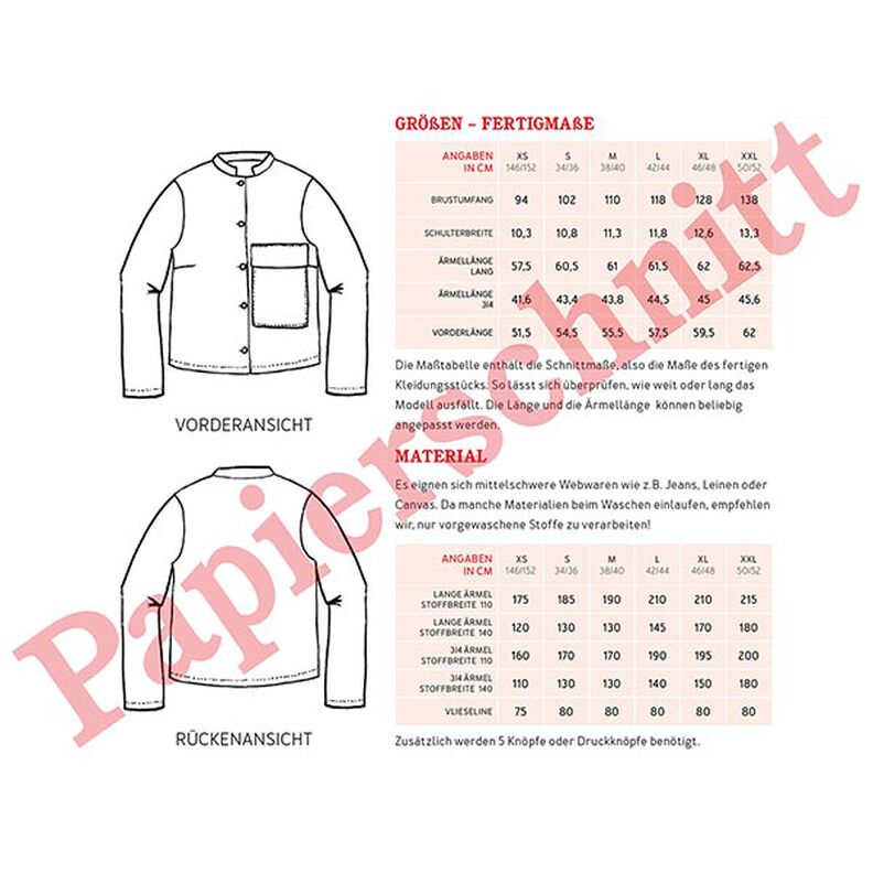 FRAU CLEO kort jakke med opretstående krave og stor påsyet lomme | Studio klippeklar | XS-XXL,  image number 18