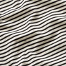 Bomuldsjersey smalle striber &ndash; creme/sort,  thumbnail number 2