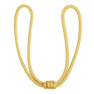 Gardinbinder med rulleknuder [65cm] – guld metallisk | Gerster, 