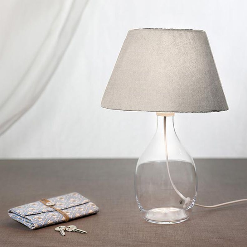 Hørstof ramie mix stonewashed, kraftig kvalitet – lysebeige,  image number 7