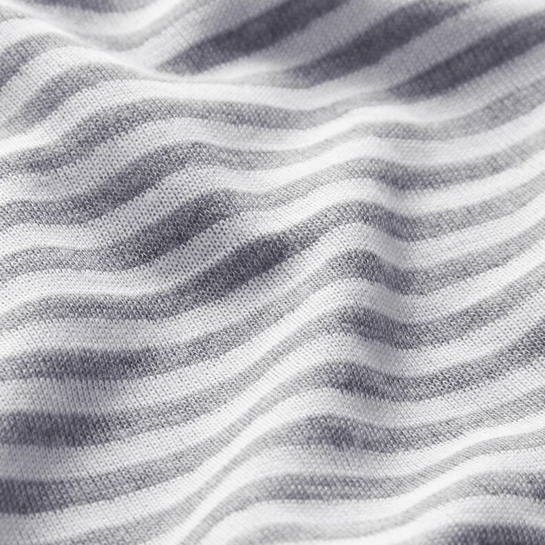 doubleface jersey striber ensfarvet – hvid/grå,  image number 3