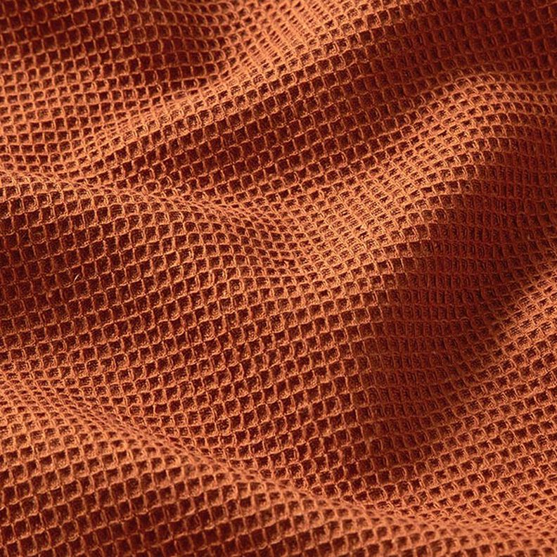 Vaffelpiqué Mini – terracotta,  image number 2