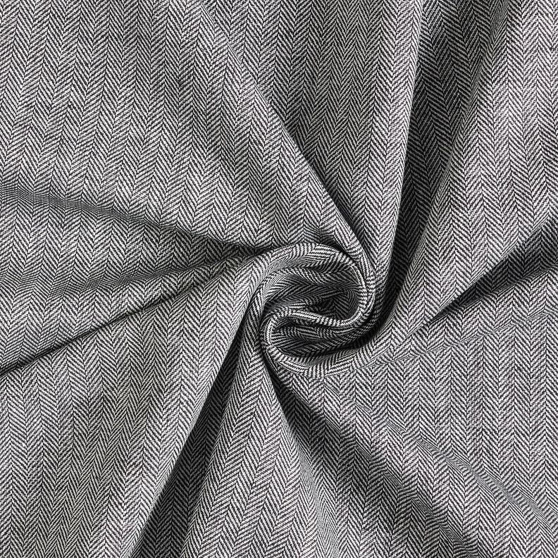 Hør-bomulds-miks sildeben – sort,  image number 3