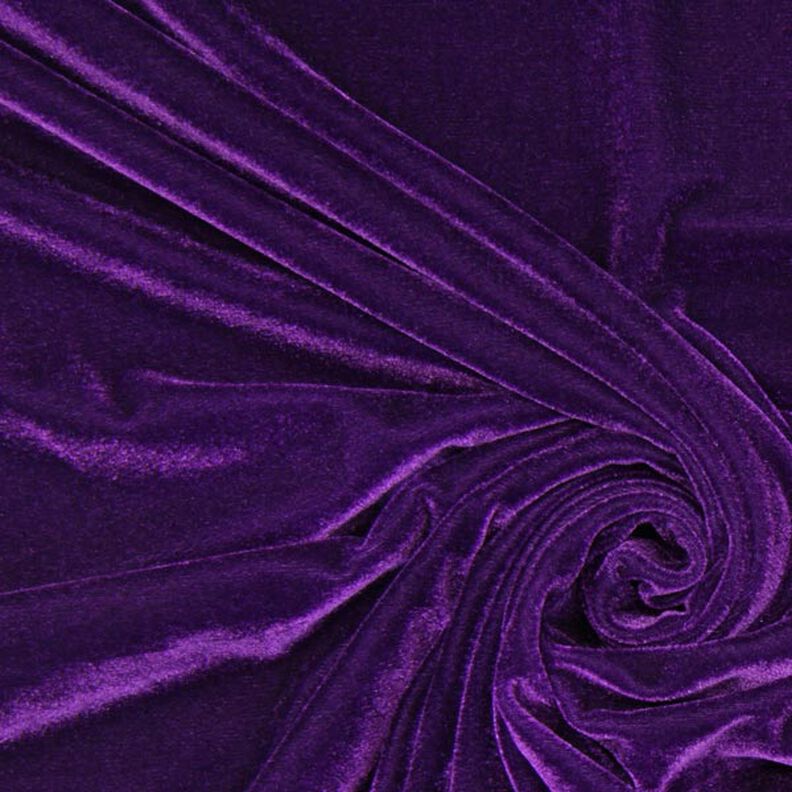 Stretch Velour lilla,  image number 1