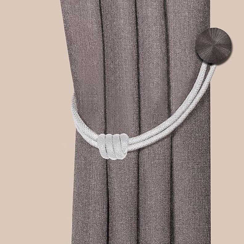 Gardinbinder med rulleknuder [65cm] – hvid | Gerster,  image number 2