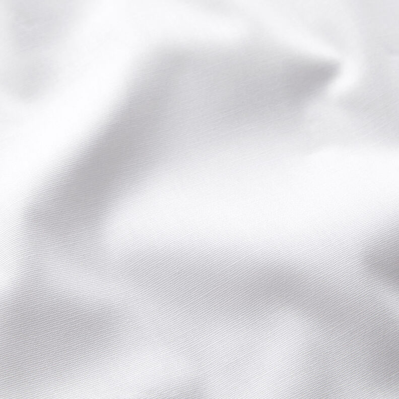 Poplin Stretch Ensfarvet – hvid,  image number 2