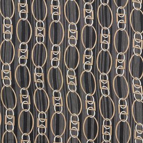 chiffon glitter-nålestriber kædeled – sort/hvid, 