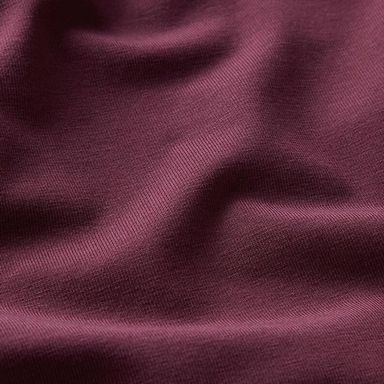 GOTS Bomuldsjersey | Tula – aubergine,  image number 2