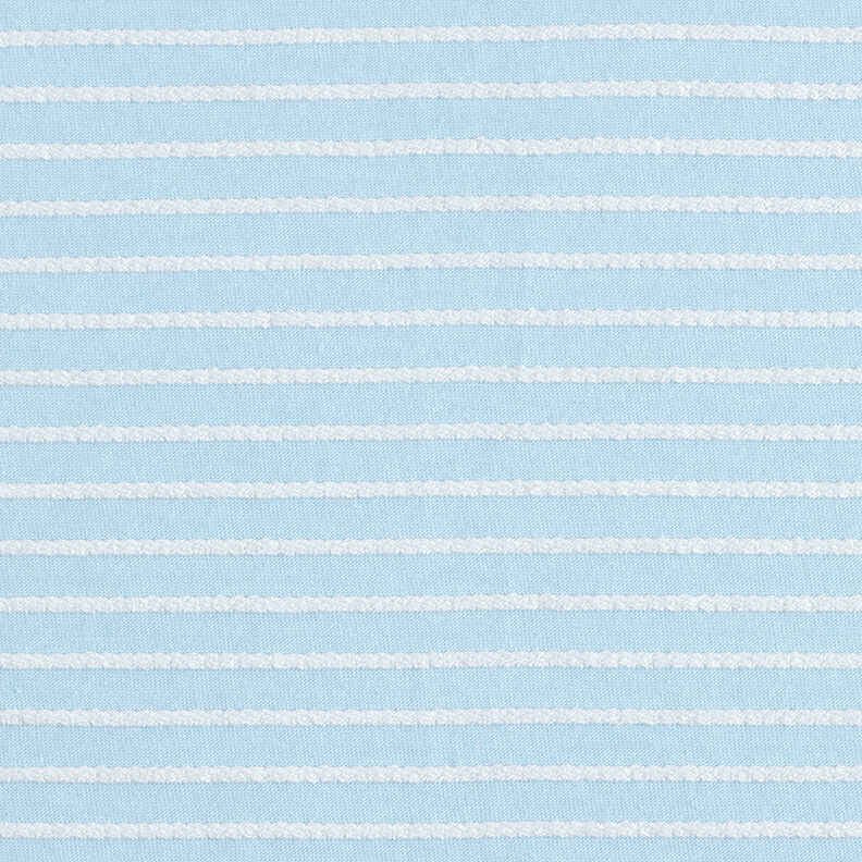 Finstrik kordelstrimler – lyseblå/hvid,  image number 1