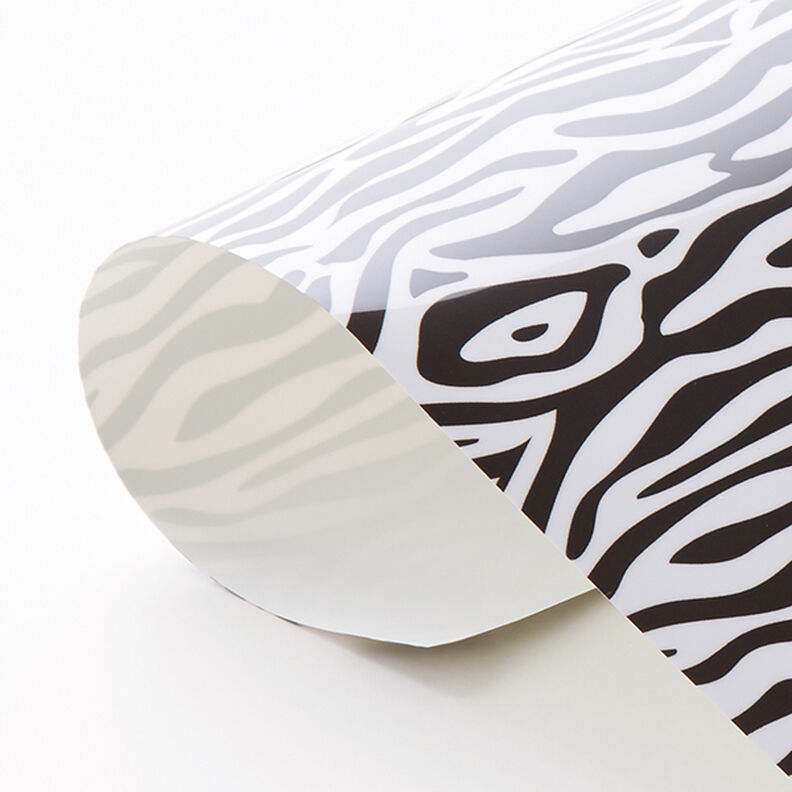 Flexfolie design zebra Din A4 – sort/hvid,  image number 3