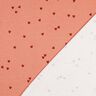 Rib-jersey spredte hjerter | Poppy Fabrics – laksefarvet/mørkerød,  thumbnail number 4