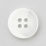 4-hulsknap rund [Ø 15 mm] – hvid,  thumbnail number 1