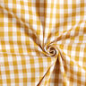 Bomuldsstof Vichy tern 1 cm – sennep/hvid,  thumbnail number 3