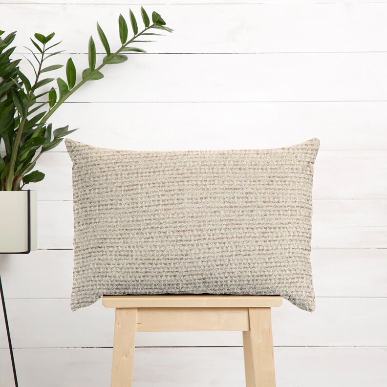 Polsterstof kulørt bouclé-look – lysebeige/cashew,  image number 6