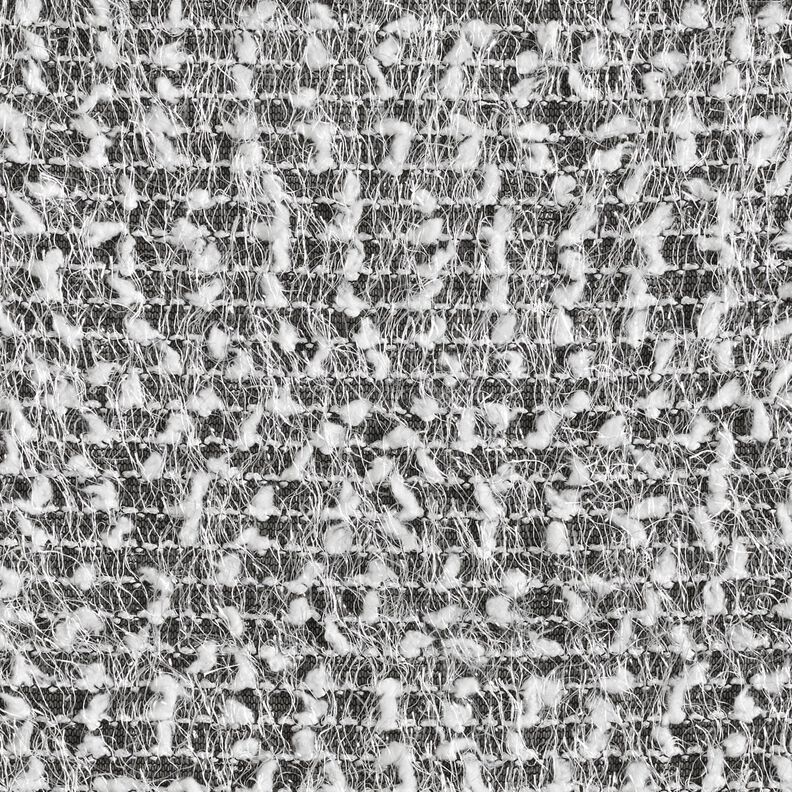 strikstof effektgarn – sort/hvid,  image number 1