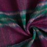 Frakkestof Uld-miks børstede tern – merlot/blågran,  thumbnail number 3