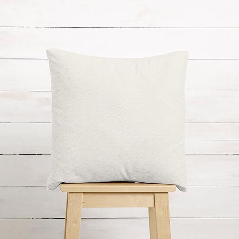 Dekorationsstof Panama klassisk struktur – uldhvid,  image number 6