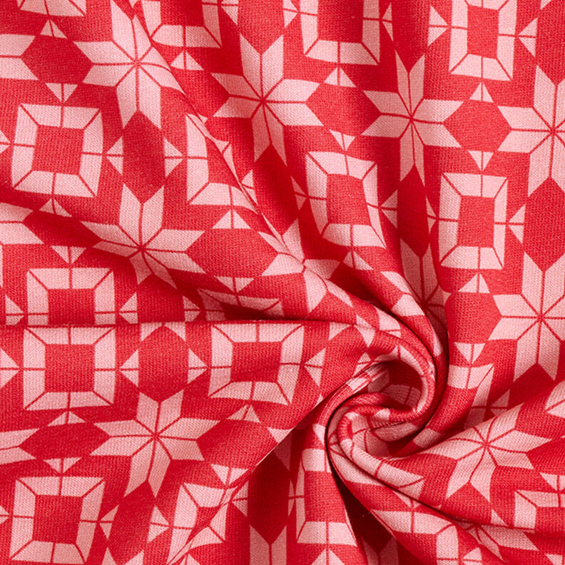Softsweat norsk mønster – rød/rosa,  image number 3