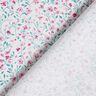 Bomuldsstof Poplin sarte blomster – pebermynte/pastelviolet,  thumbnail number 4