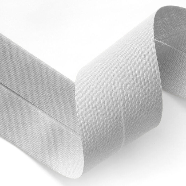 Skråbånd Polycotton [50 mm] – sølvgrå,  image number 2