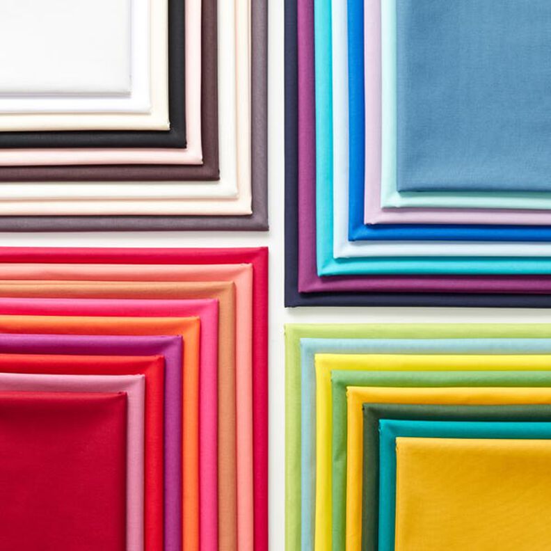 Bomuldspoplin Ensfarvet – græsgrøn,  image number 4