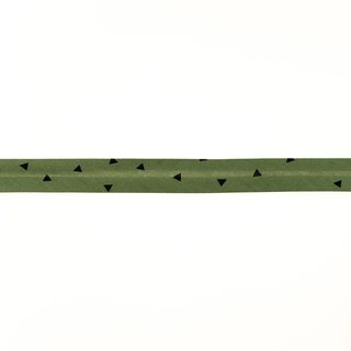 Skråbånd Trekanter [20 mm] – olivengrøn/sort, 
