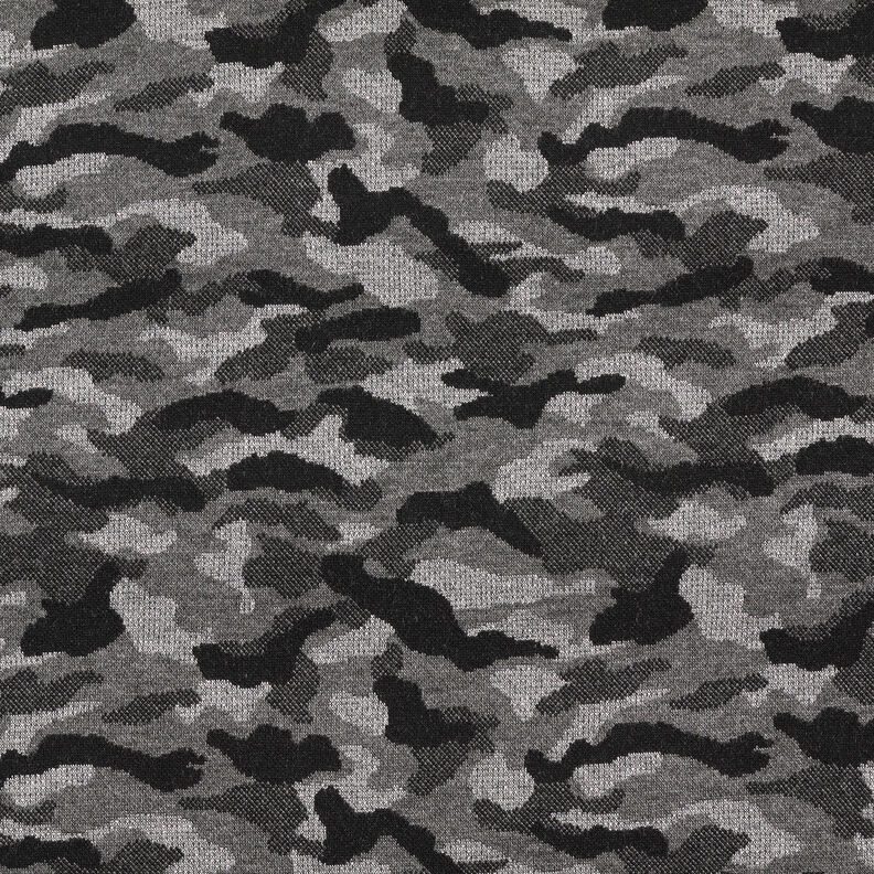 strikjacquard camouflage metallisk – sort/sølv metallic,  image number 1