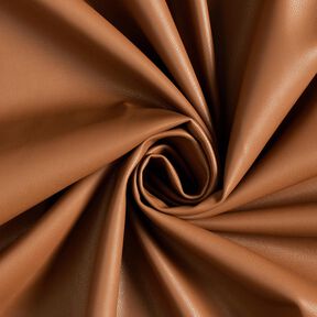 Kunstlæder med velourbagside  – kanel, 