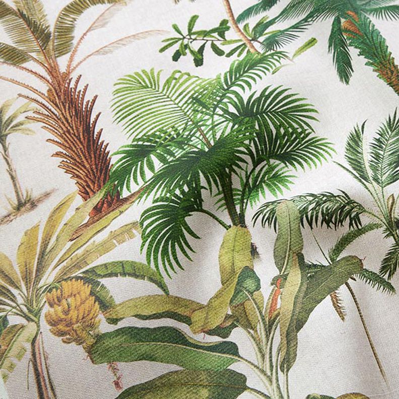 Outdoor stof Canvas palmer – natur/lys olivengrøn,  image number 2
