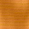 Ribvævet, rørformet stof smalle cirkler – terracotta/gul,  thumbnail number 1