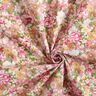 Bomuldspoplin romantiske blomster – rosa/beige,  thumbnail number 3
