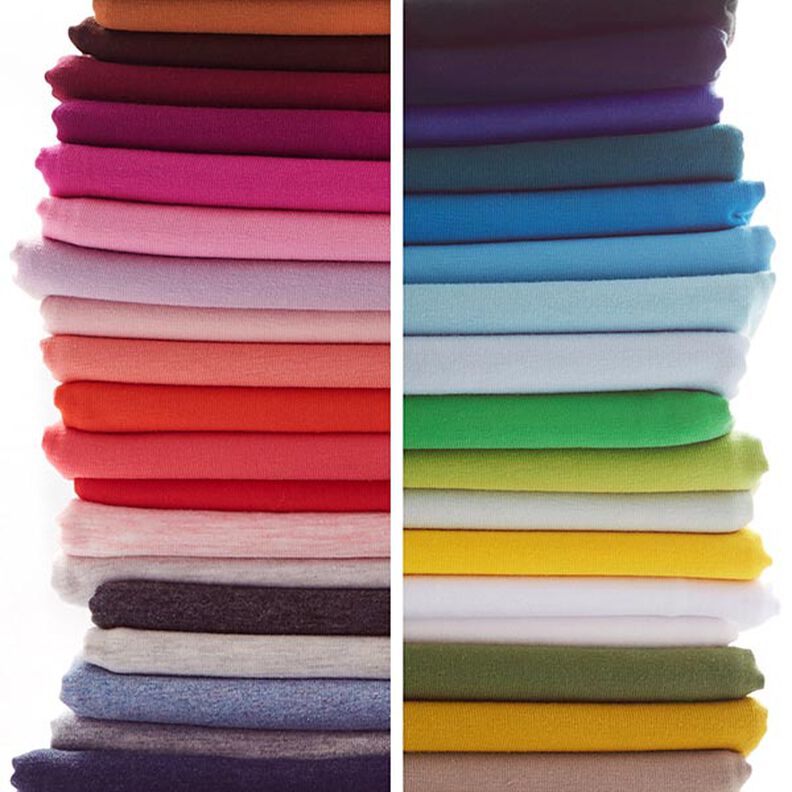 Bomuldsjersey Medium Melange – lysegrå,  image number 7