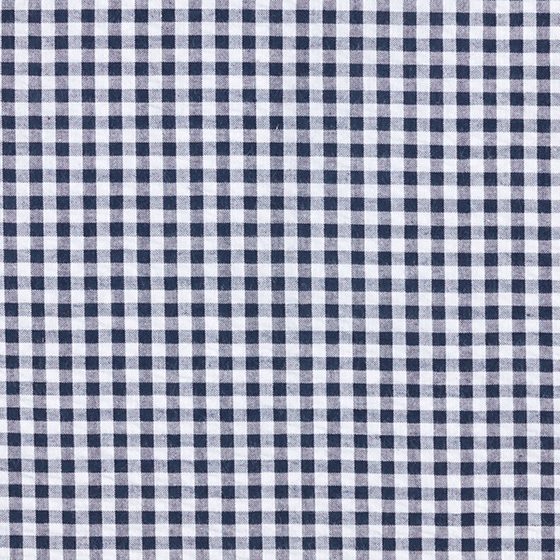 Bæk og bølge Bomuldsblanding Vichy-tern – marineblå,  image number 1