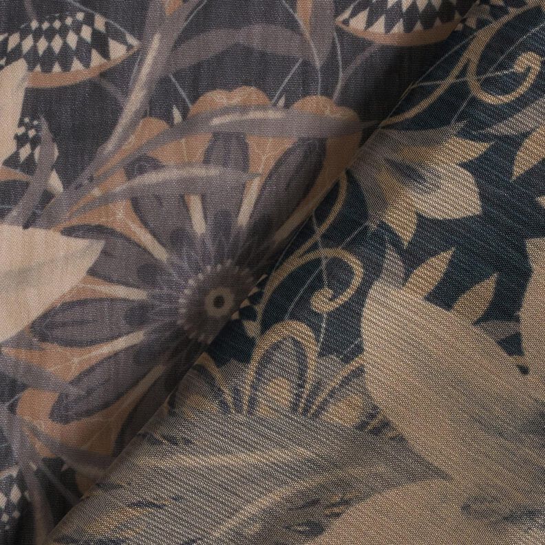 chiffon stiliserede blomster – sort,  image number 4