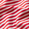 Bomuldsjersey smalle Striber – rød/hvid,  thumbnail number 2