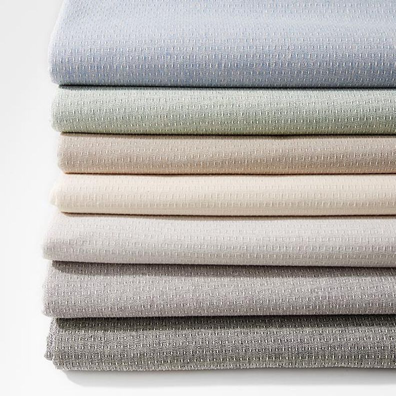 Dekorationsstof jacquard genanvendt – uldhvid,  image number 4