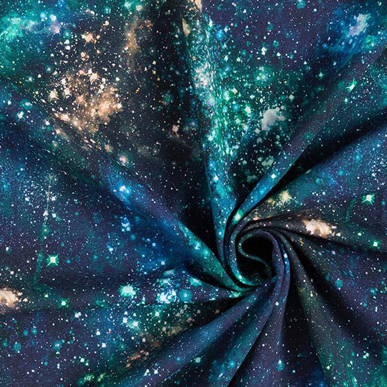 Bomuldsjersey universet Digitaltryk – marineblå,  image number 3